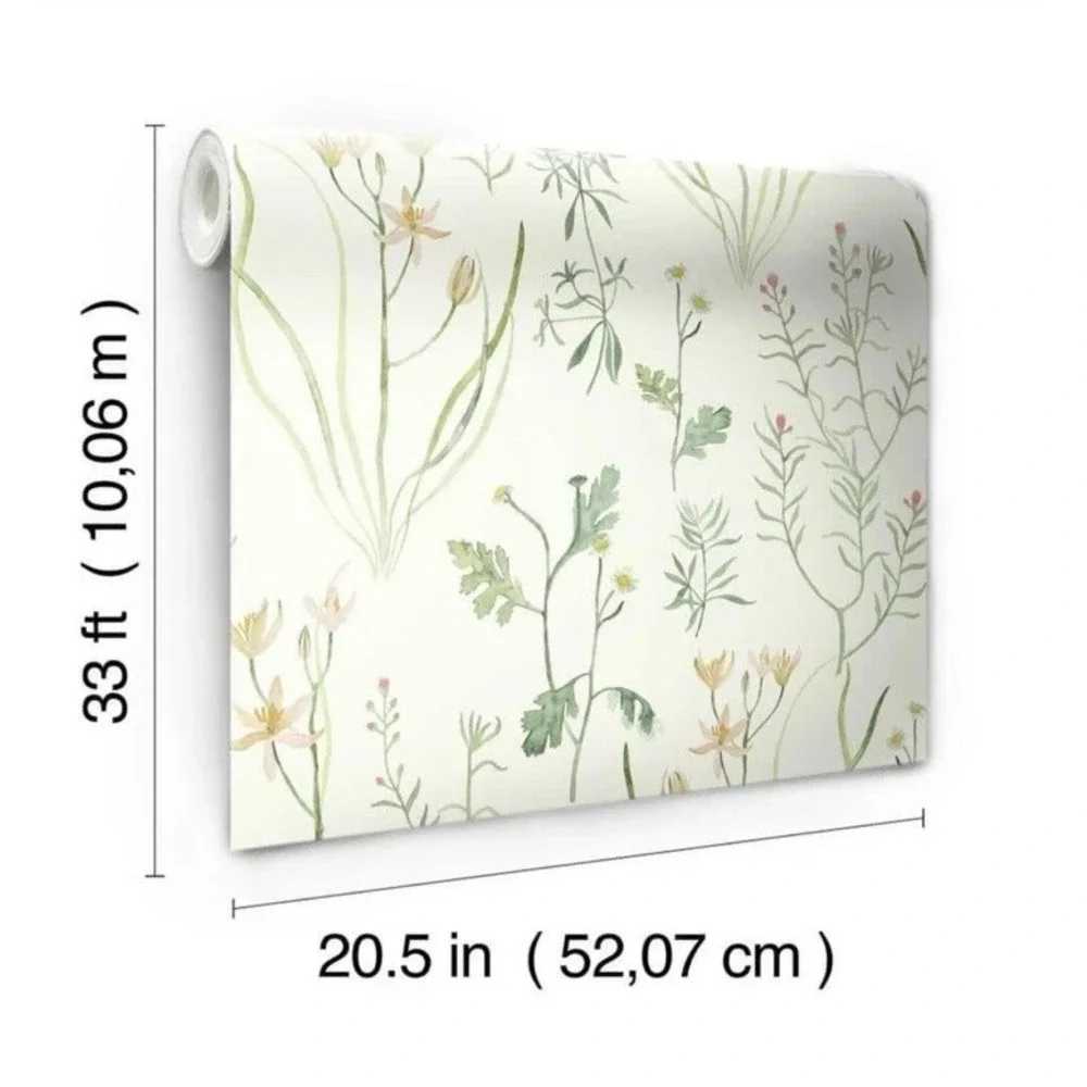 York Wallcoverings Wallpaper Rolls 56 sq NR1565 Norlander‎ Alpine Botanical